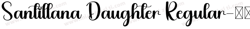 Santillana Daughter Regular字体转换